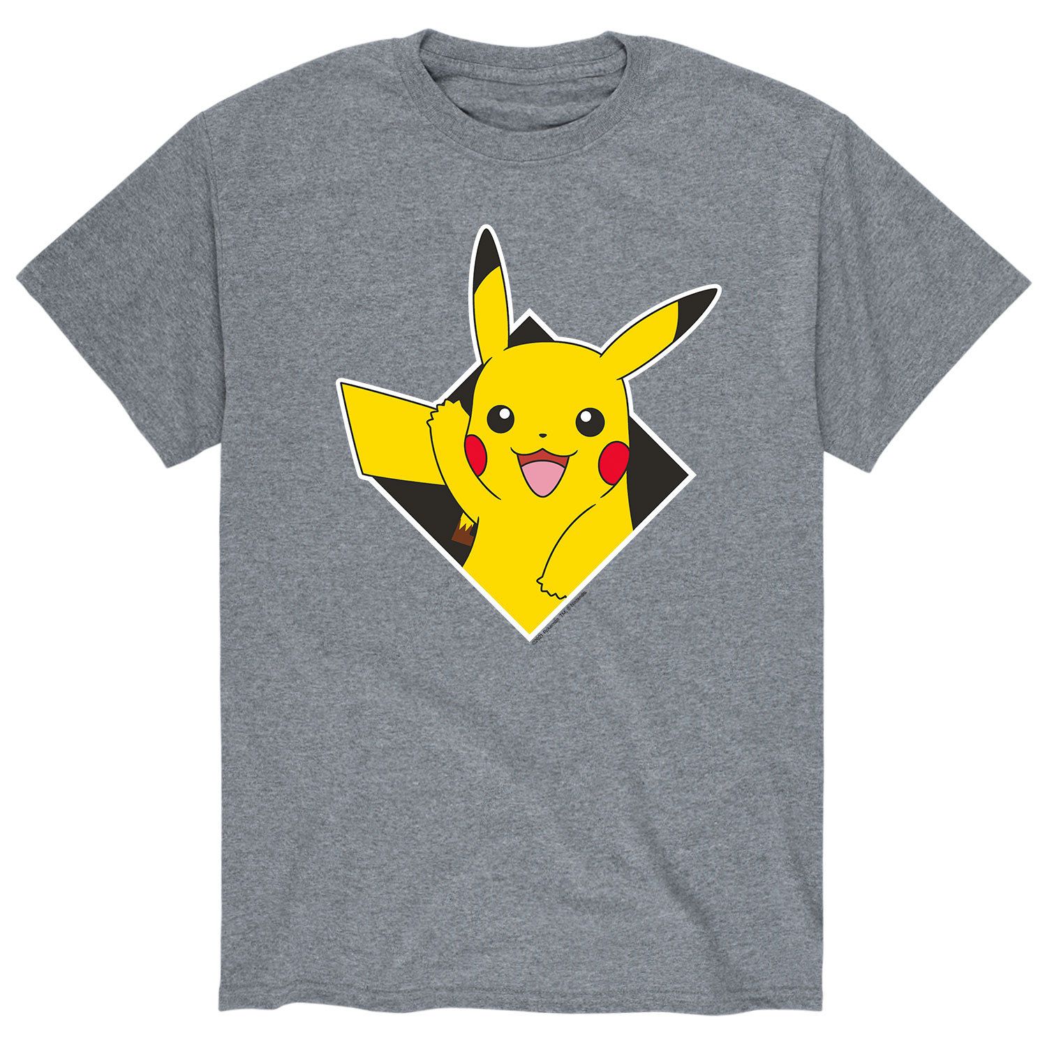 Мужская футболка Pokemon Diamond Pikachu Licensed Character