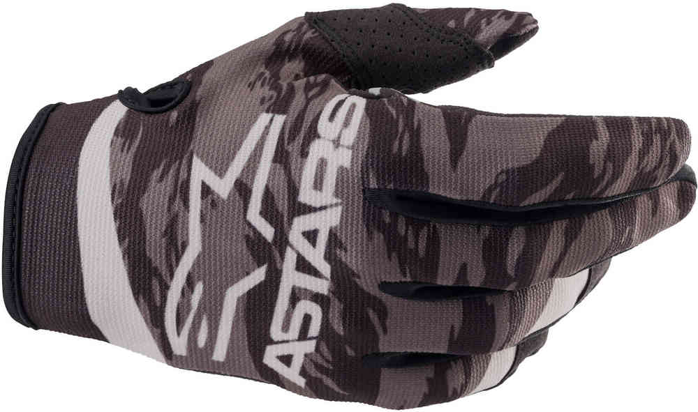 Молодежные перчатки Radar для мотокросса Alpinestars, черный/серый молодежные велосипедные перчатки aspen pro lite alpinestars серый