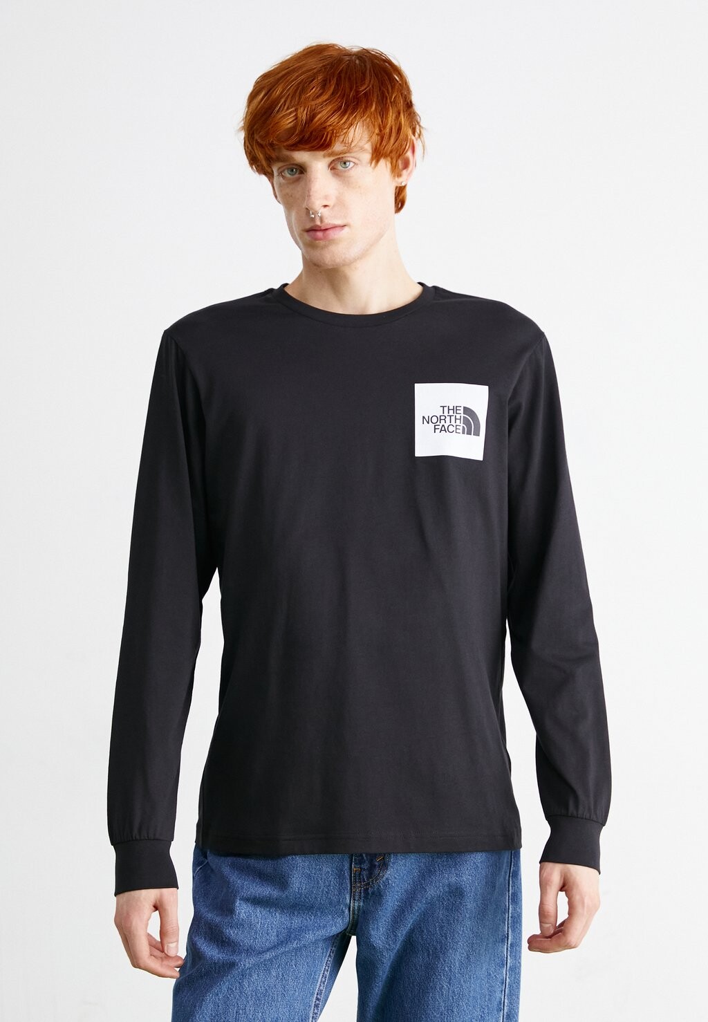 

Футболка с длинным рукавом Fine Tee The North Face, черный