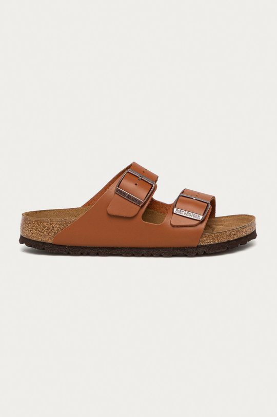 Кожаные шлепанцы Arizona Birkenstock, коричневый