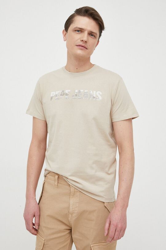 

Хлопковая футболка Ribaldo Pepe Jeans, зеленый