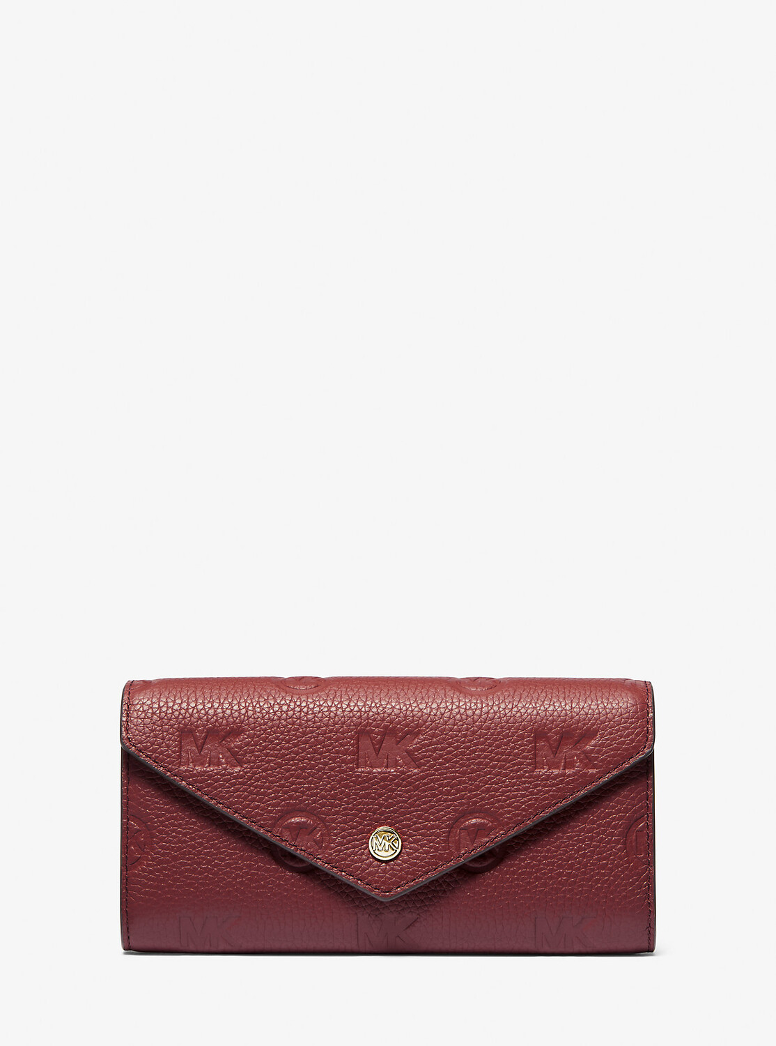 

Большой кожаный кошелек-конверт с тиснением логотипа Jet Set Travel Michael Kors