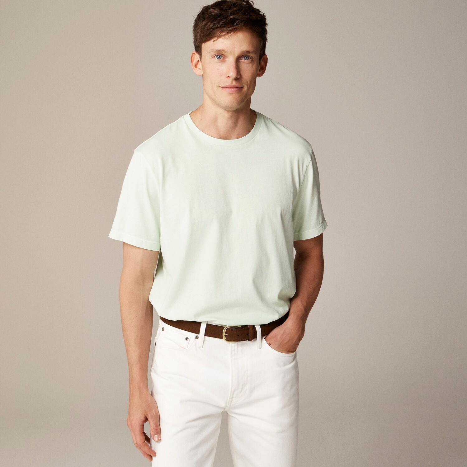 

Тонкая разношенная футболка J.Crew, зеленый