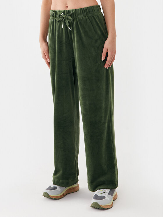 Широкие спортивные брюки Only, зеленый