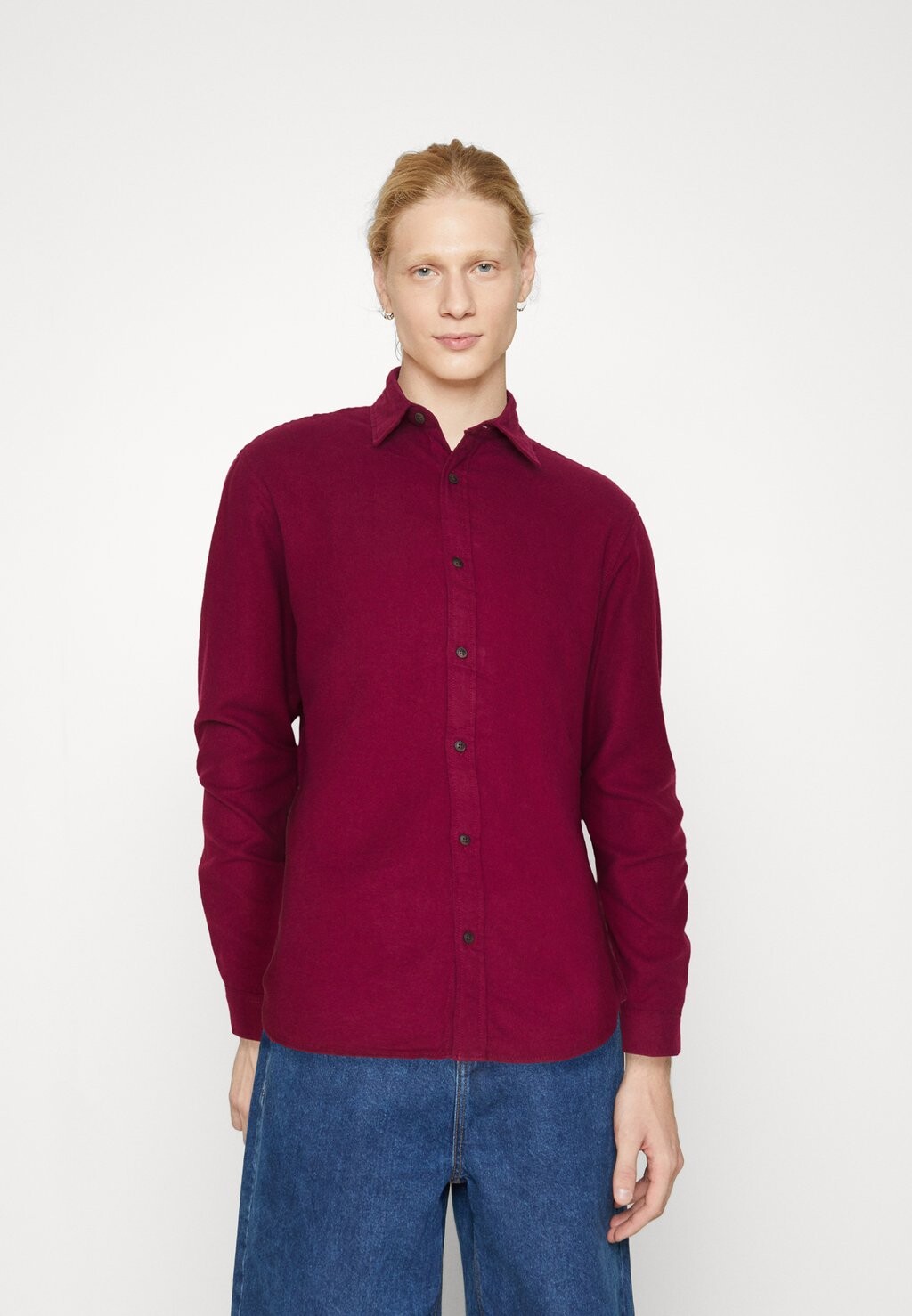 

Рубашка JJPLAIN FALL SOLID Jack & Jones, порт рояль