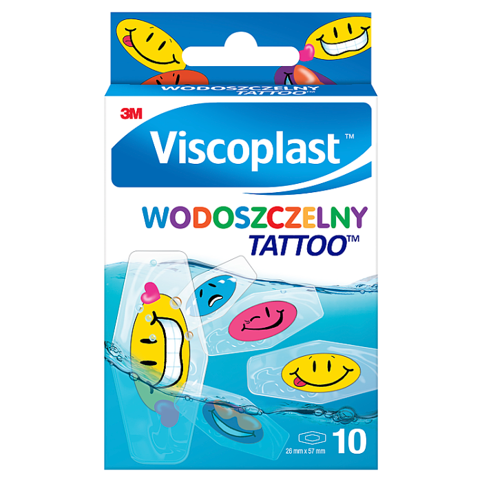Патчи для детей Viscoplast Tattoo Wodoszczelne Plastry Dla Dzieci, 10 шт