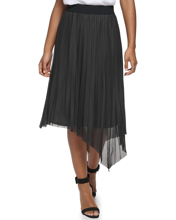 

Юбка Calvin Klein Angle Hem Pleated, черный