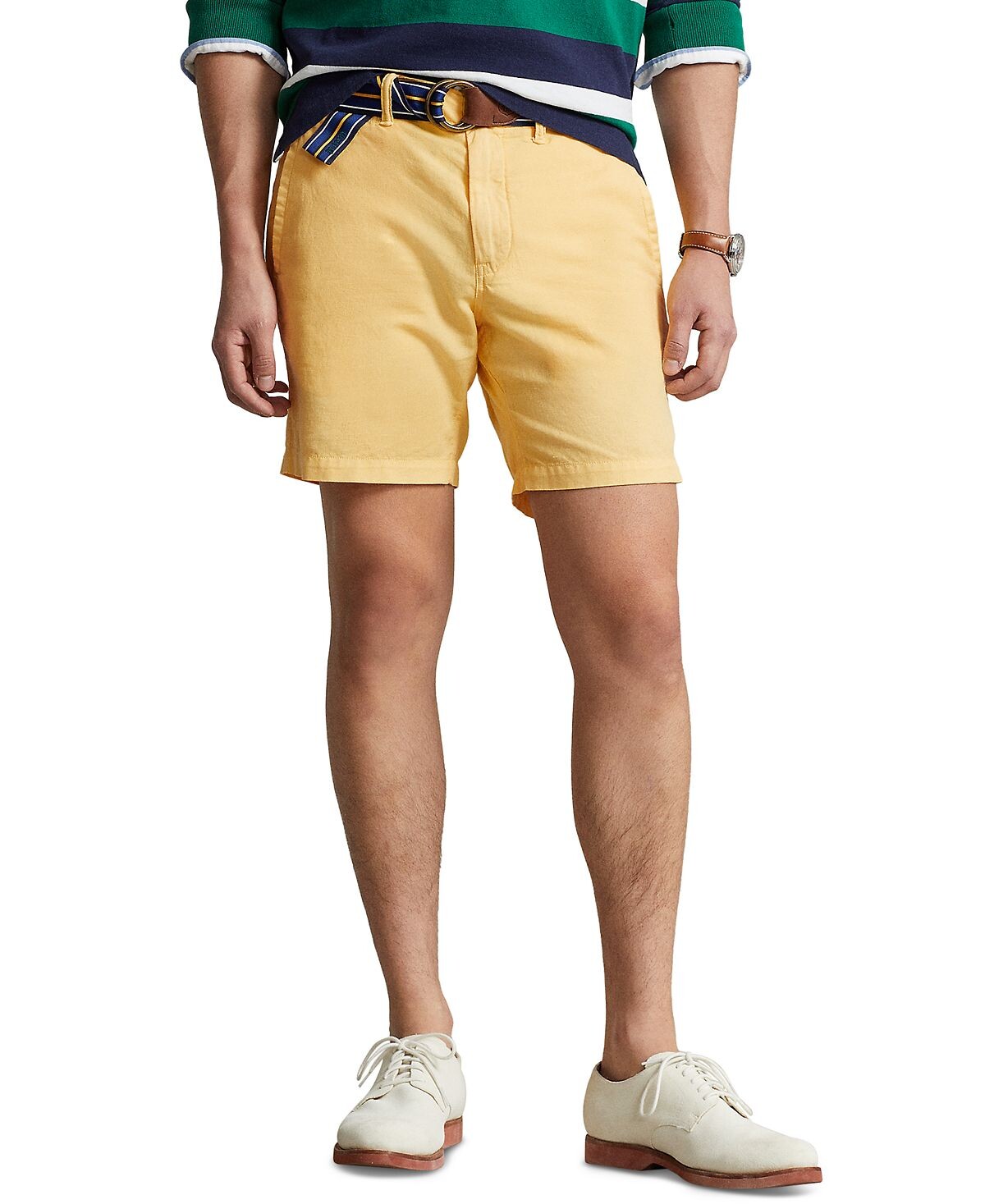

Мужские льняно-хлопковые шорты прямого кроя шириной 8 дюймов Polo Ralph Lauren