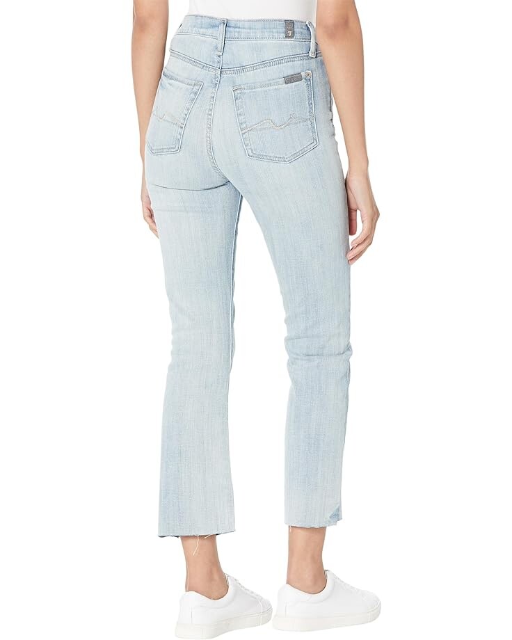 

Джинсы 7 For All Mankind High-Waist Slim Kick in Coco Prive, цвет Coco Prive