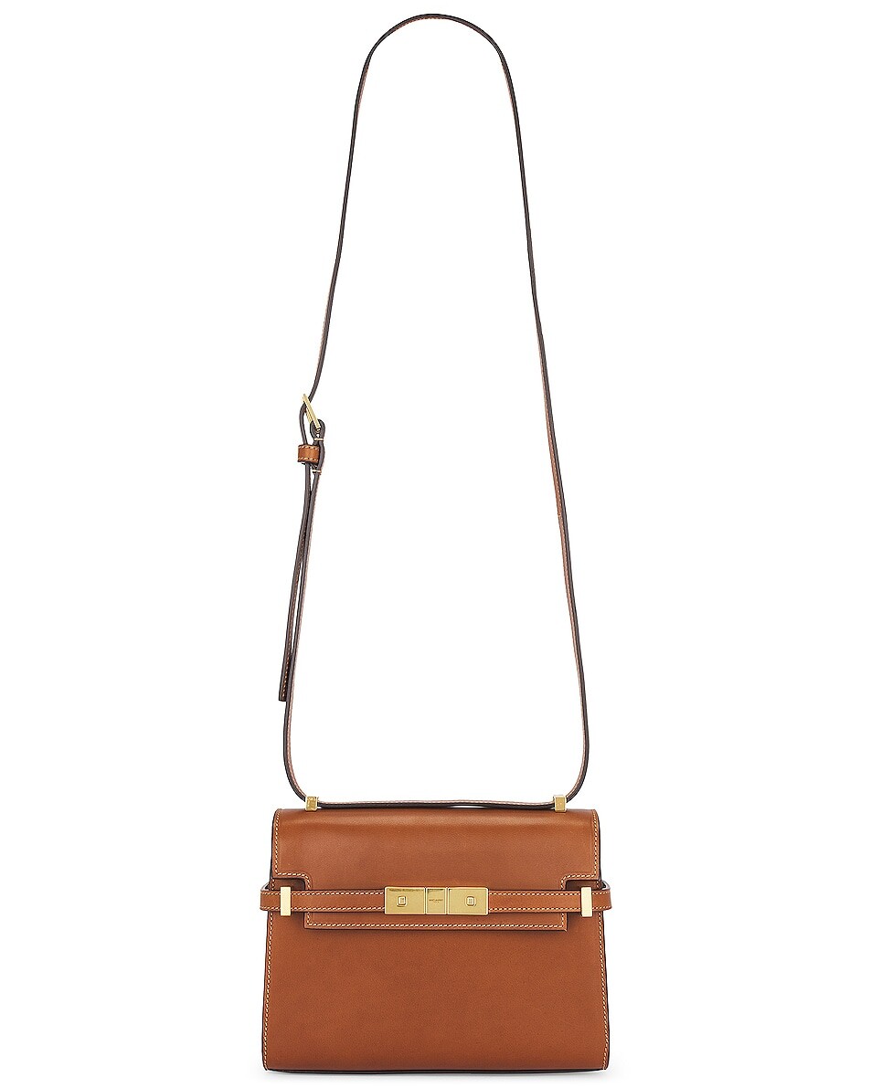 

Сумка кросс-боди Saint Laurent Mini Manhattan, цвет Brick