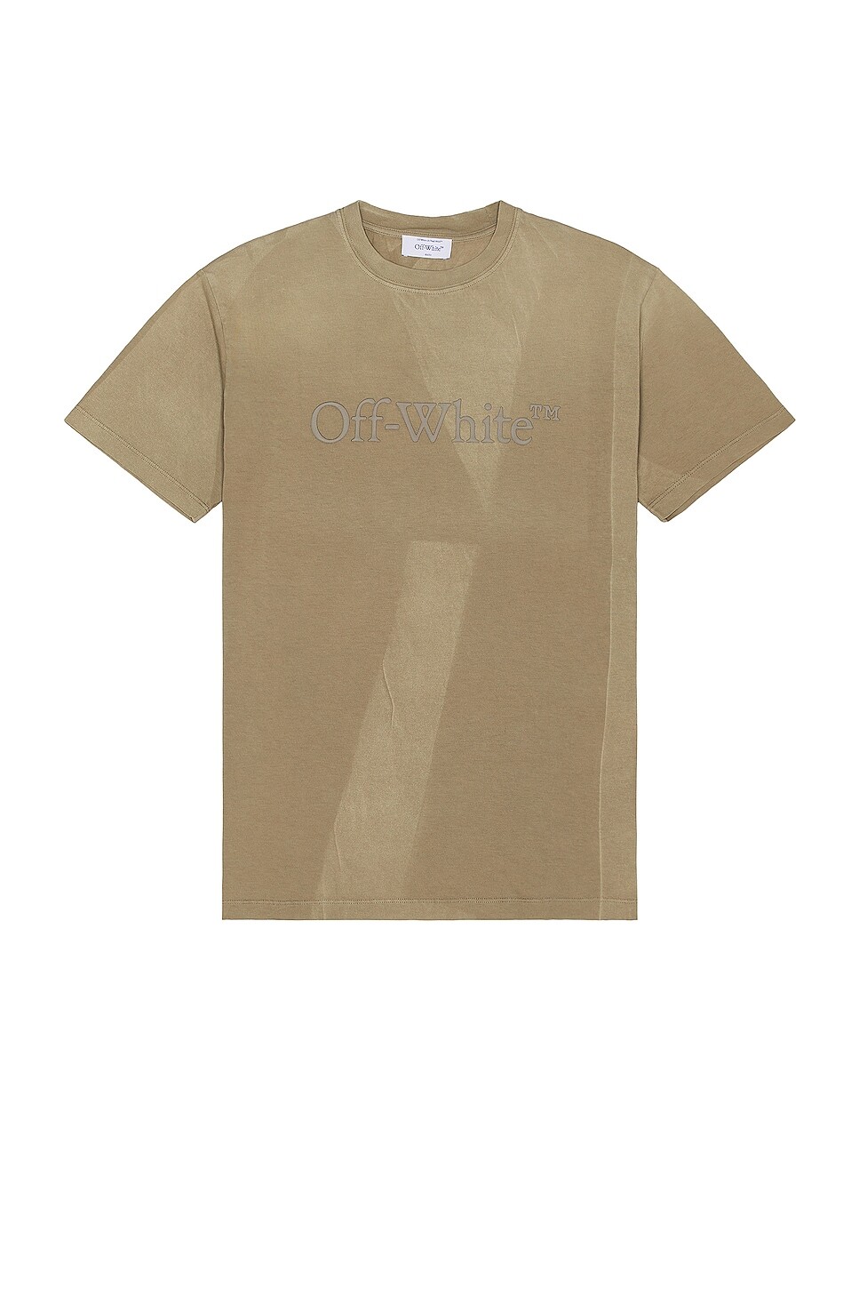 

Футболка OFF-WHITE Laundry Slim Short Sleeve, бежевый