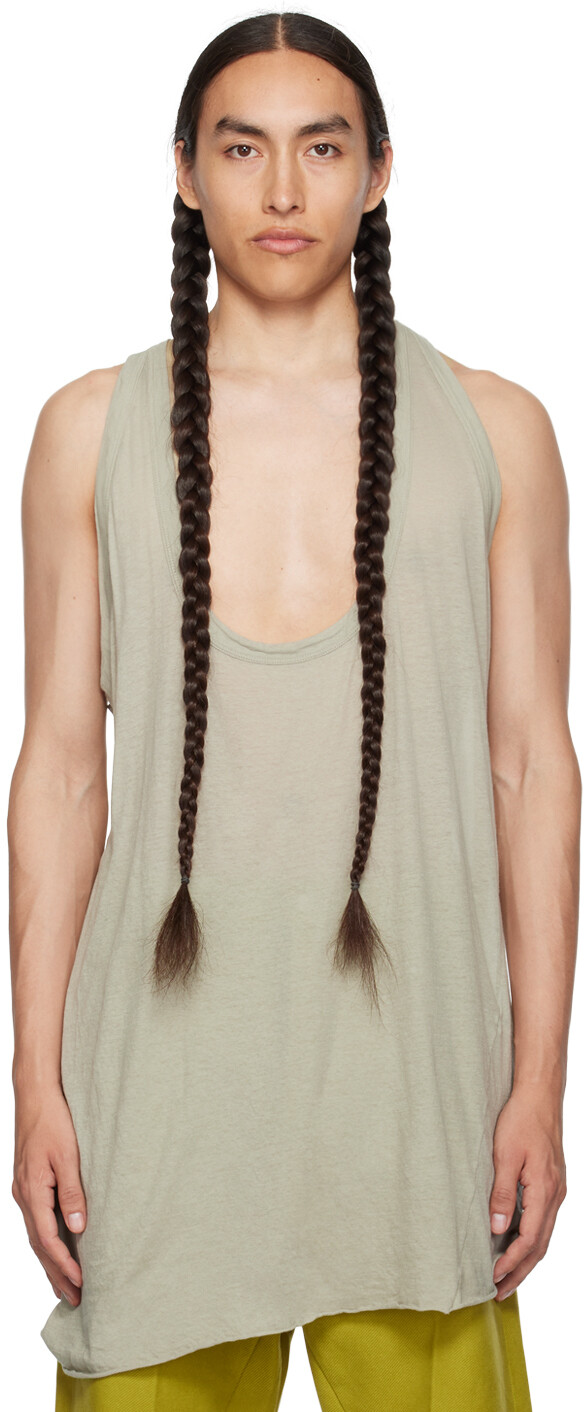 

Белая майка Rick Owens Off-White Fog