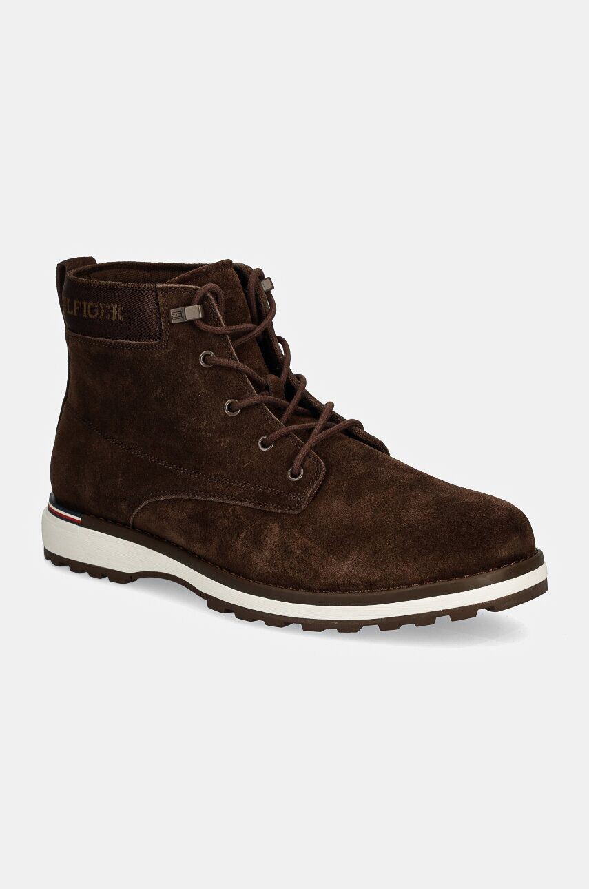 

Замшевые ботинки Tommy Hilfiger CORPORATE OUTDOOR SUEDE BOOT, коричневый