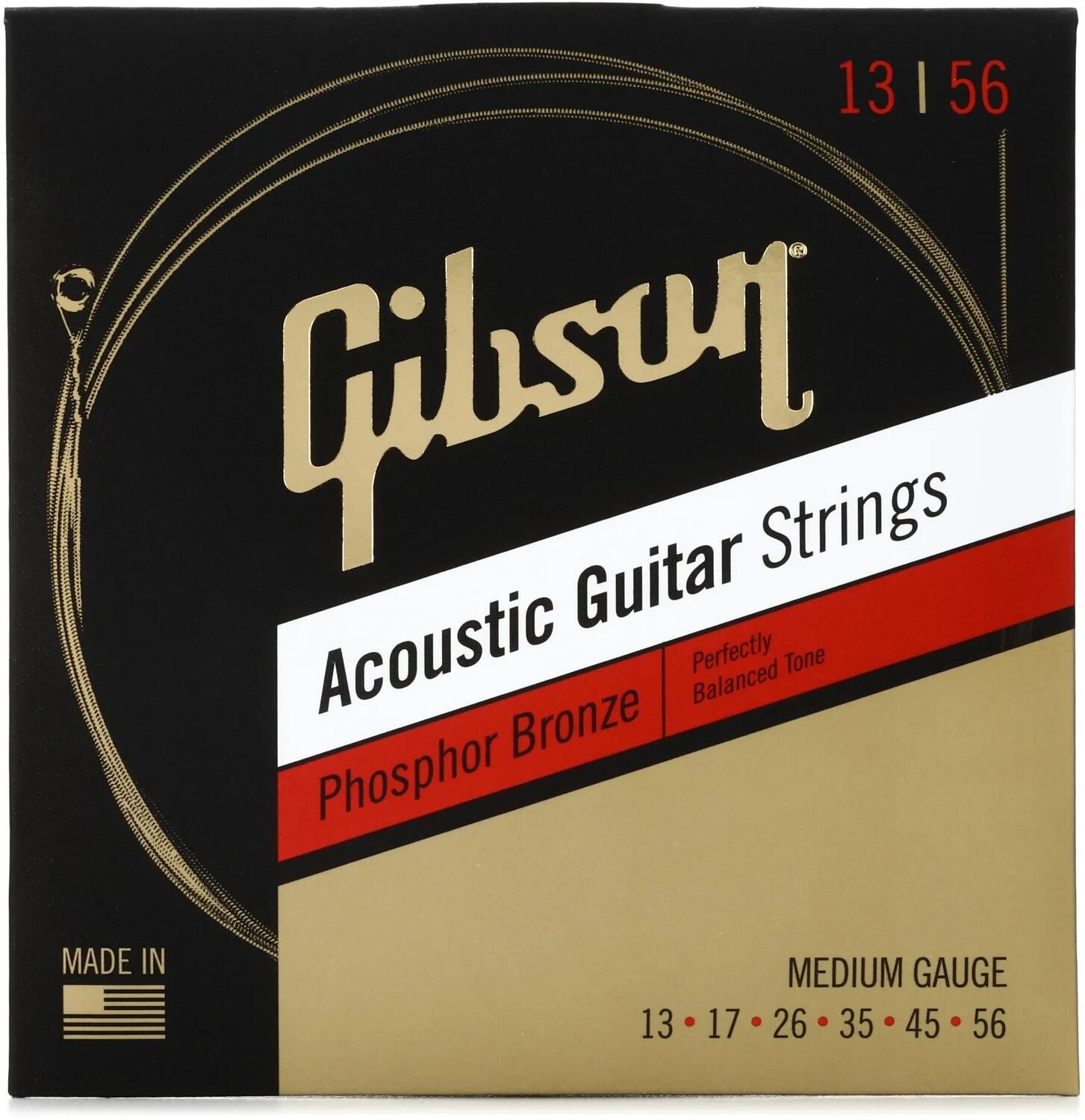 

Аксессуары Gibson SAG-PB13 Струны для акустической гитары из фосфористой бронзы — .013-.056, средние