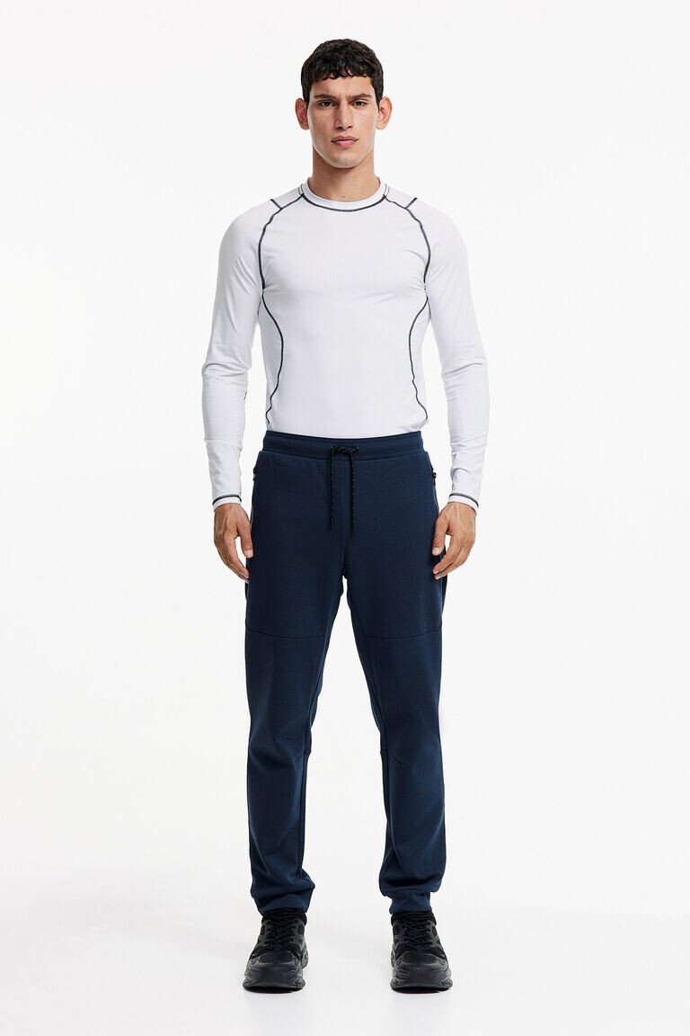 

Зауженные технические джоггеры drymove с карманами на молнии H&M, синий
