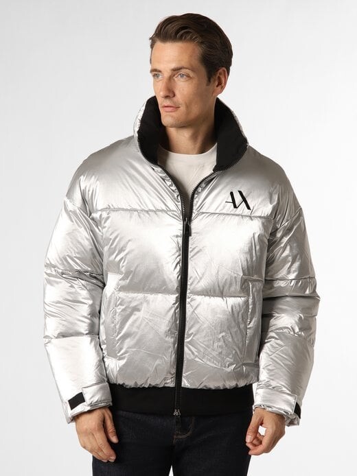 

Стеганая куртка Armani Exchange, серебряный