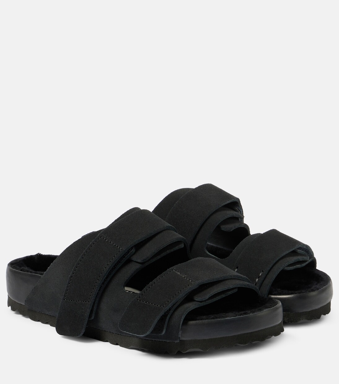

Замшевые шлепанцы x tekla uji Birkenstock 1774, серый