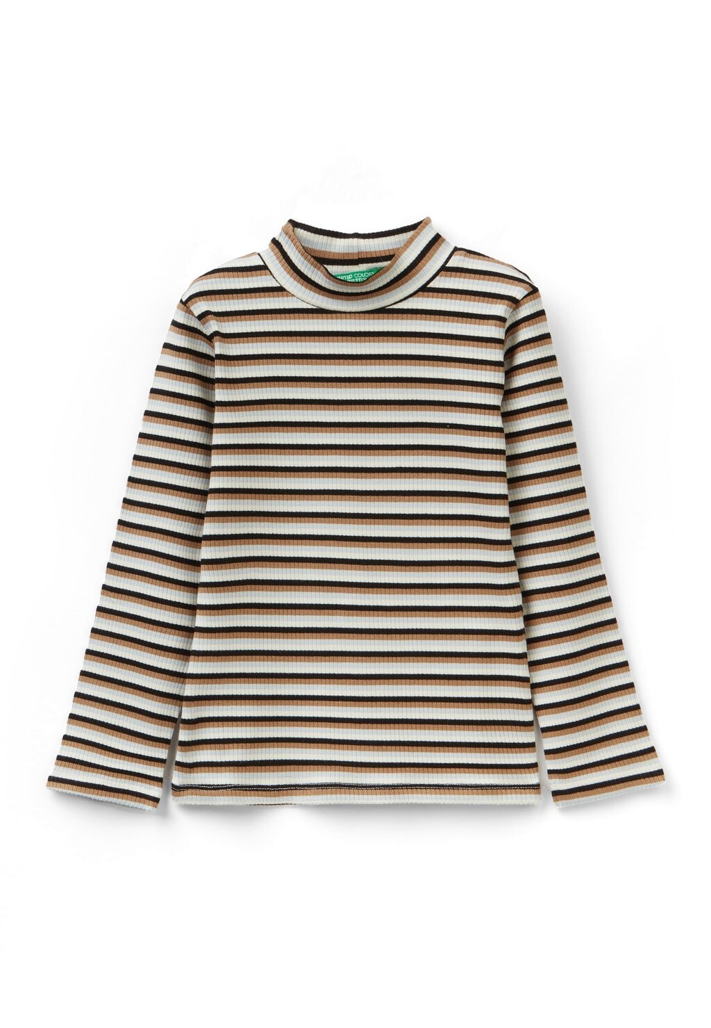 

Футболка с длинным рукавом High Neck Ml All Over United Colors of Benetton, мультиколор