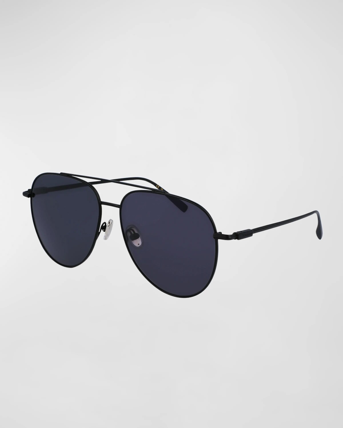 

Мужские солнцезащитные очки-авиаторы Gancini Evolution Metal Ferragamo, цвет Matte Black