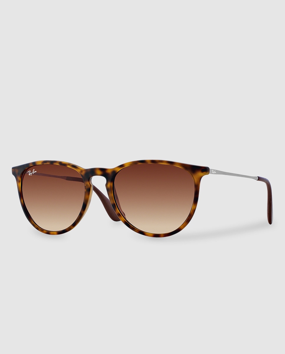 Коричневые солнцезащитные очки Erika Ray-Ban, коричневый солнцезащитные очки ray ban rb4171 601 5a 54 18 коричневый