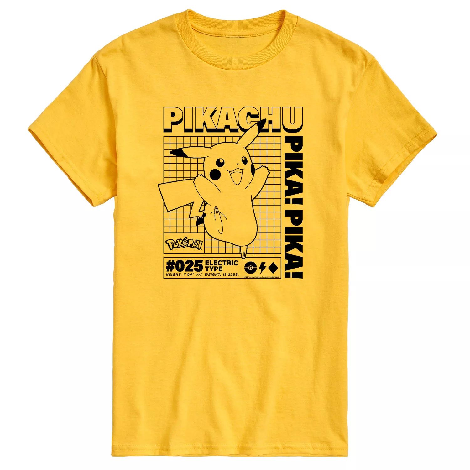 Мужская футболка с покемоном Пикачу Licensed Character пазлы детские с покемоном пикачу 300 500 1000 шт