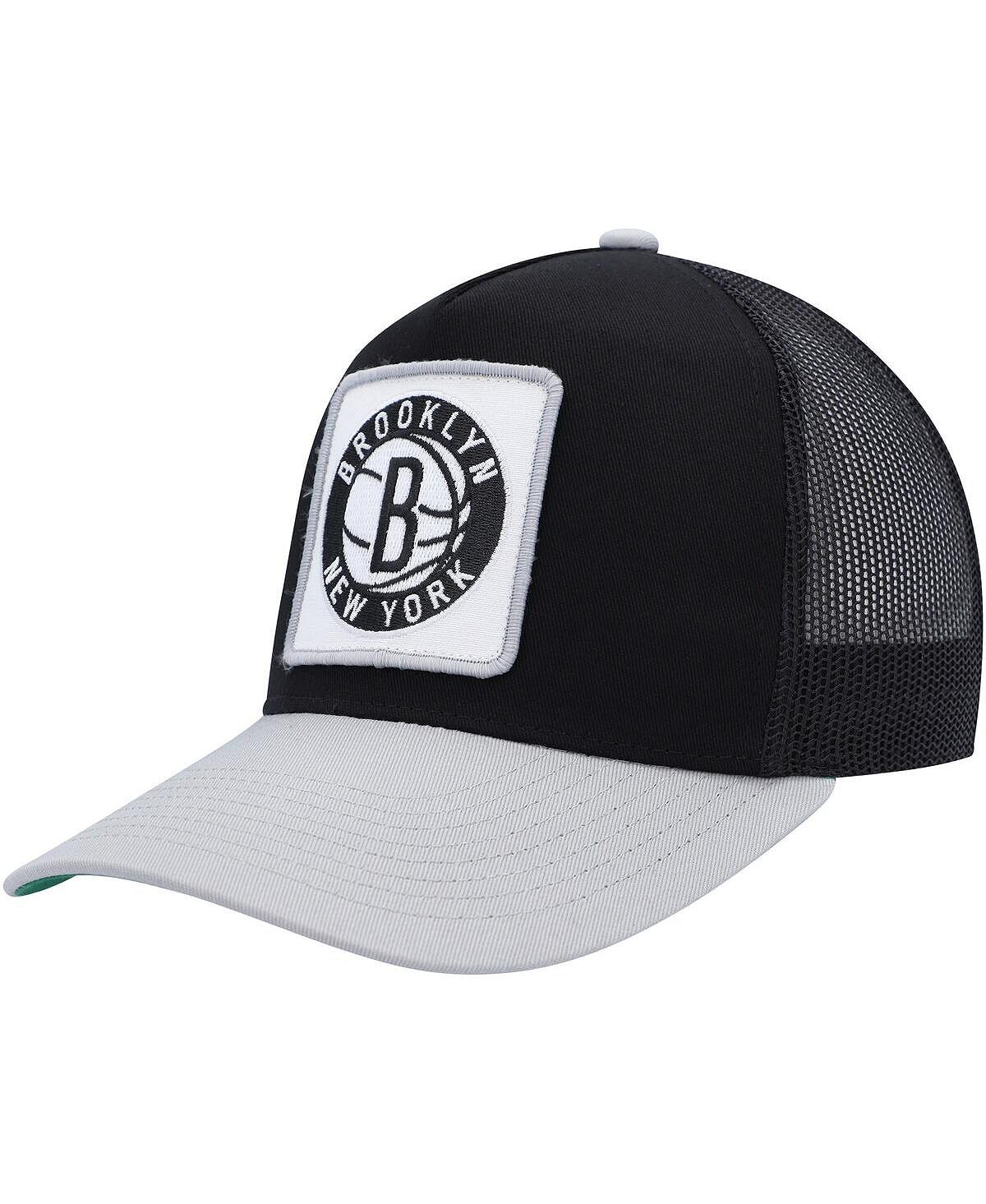 

Мужская черно-серая кепка Brooklyn Nets SOUL Truck It Trucker Snapback Mitchell & Ness