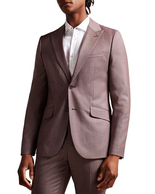 

Шерстяная куртка узкого кроя Byron Ted Baker, цвет Pink