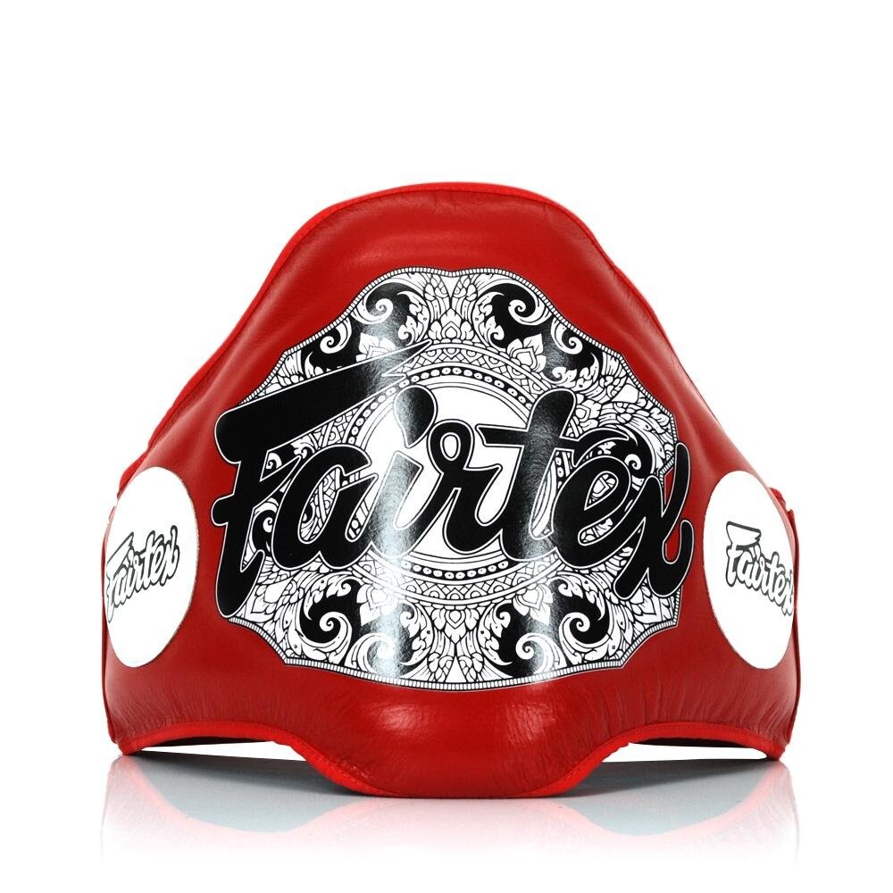 

Пояс тренера защитный Fairtex BPV2 кожаный, красный