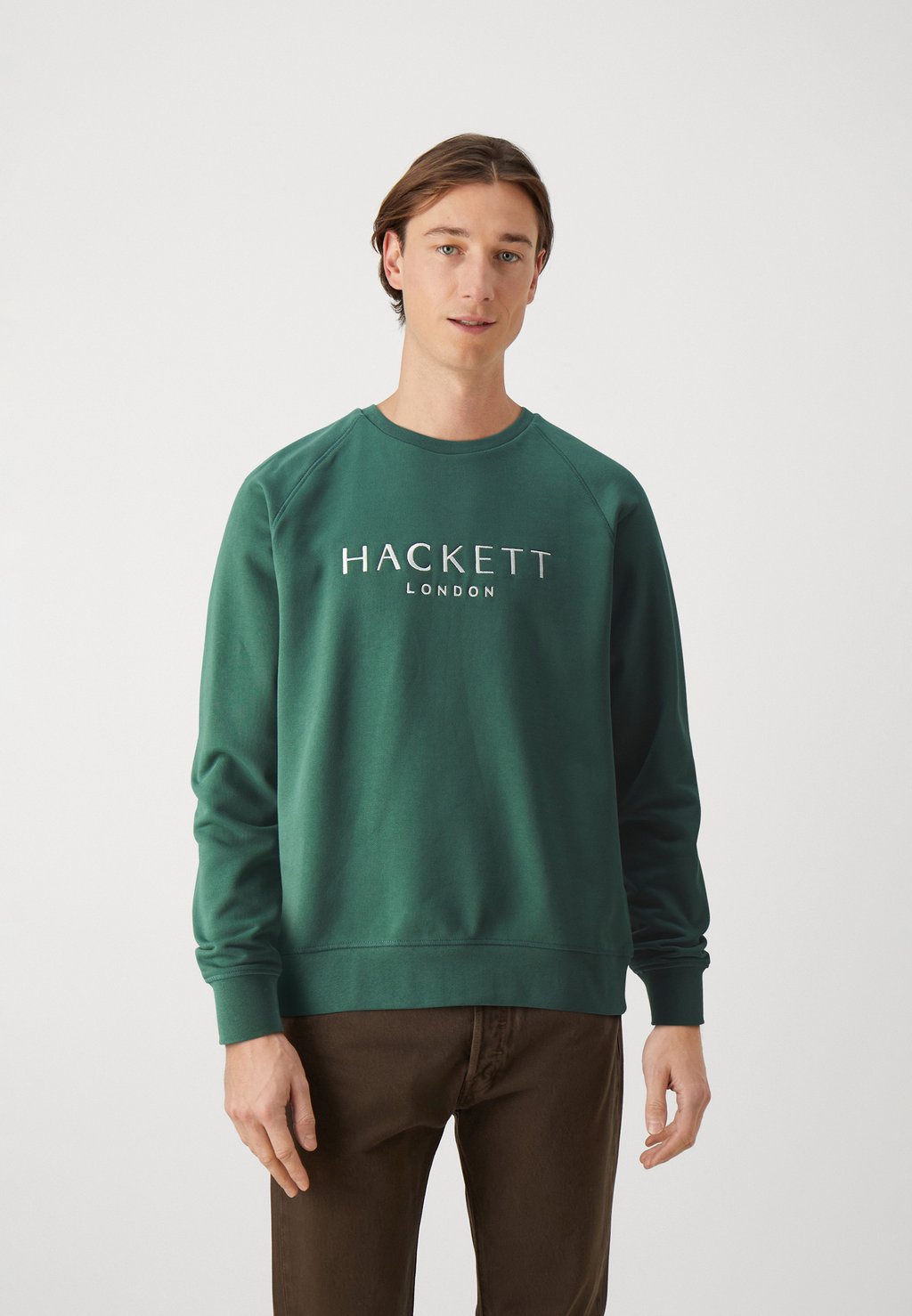 Толстовка с капюшоном Hackett London, зеленый толстовка с капюшоном hackett london серый