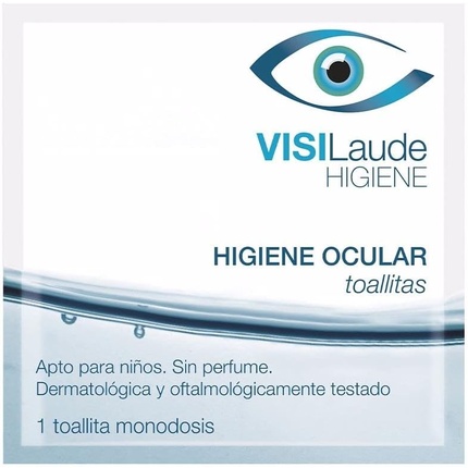 CUMLAUDE Visilaude Очищающие салфетки для гигиены глаз, очищающие успокаивающие салфетки для ресниц, 16 салфеток Rilastil