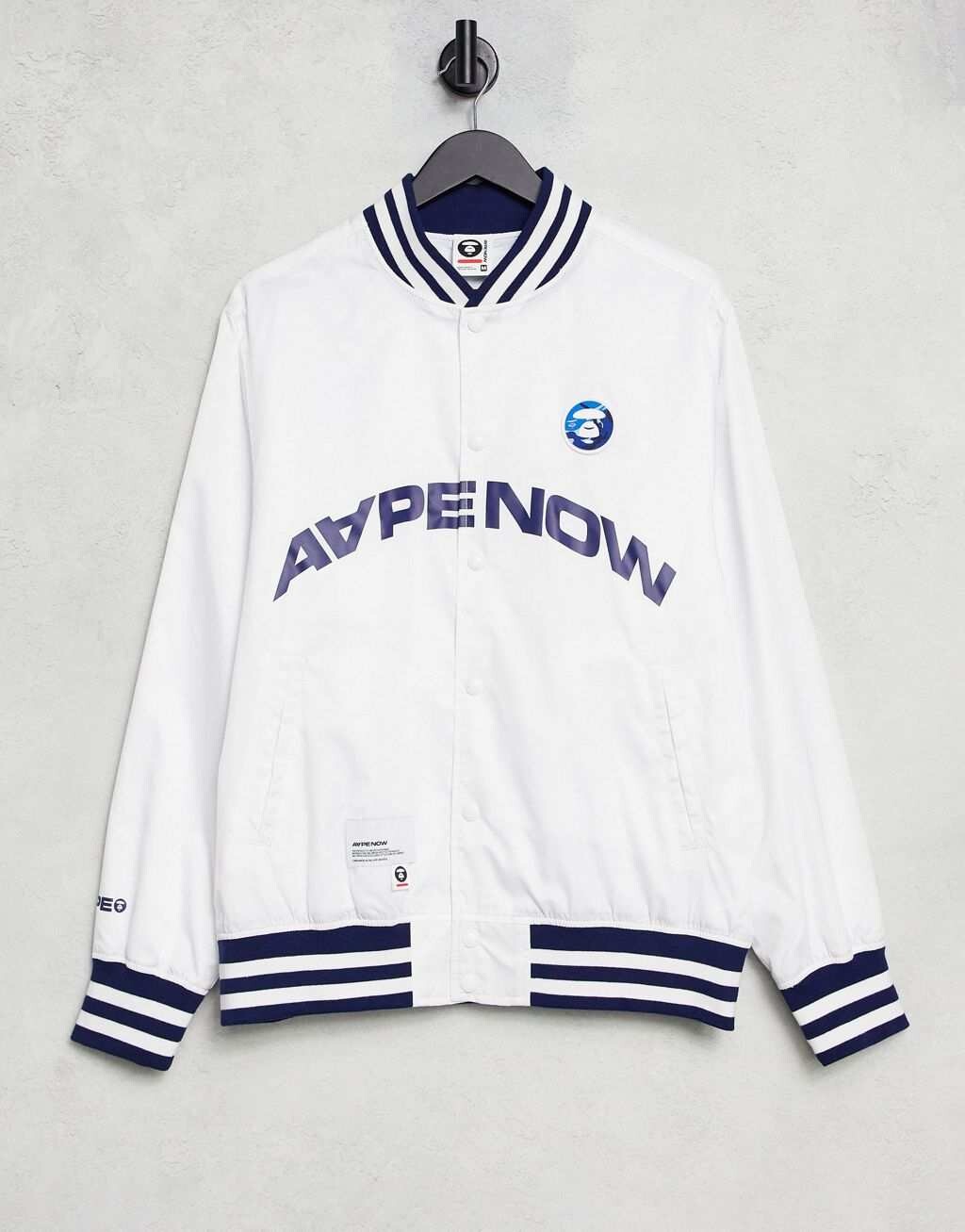 

Белая университетская куртка Aape By A Bathing Ape, Белый