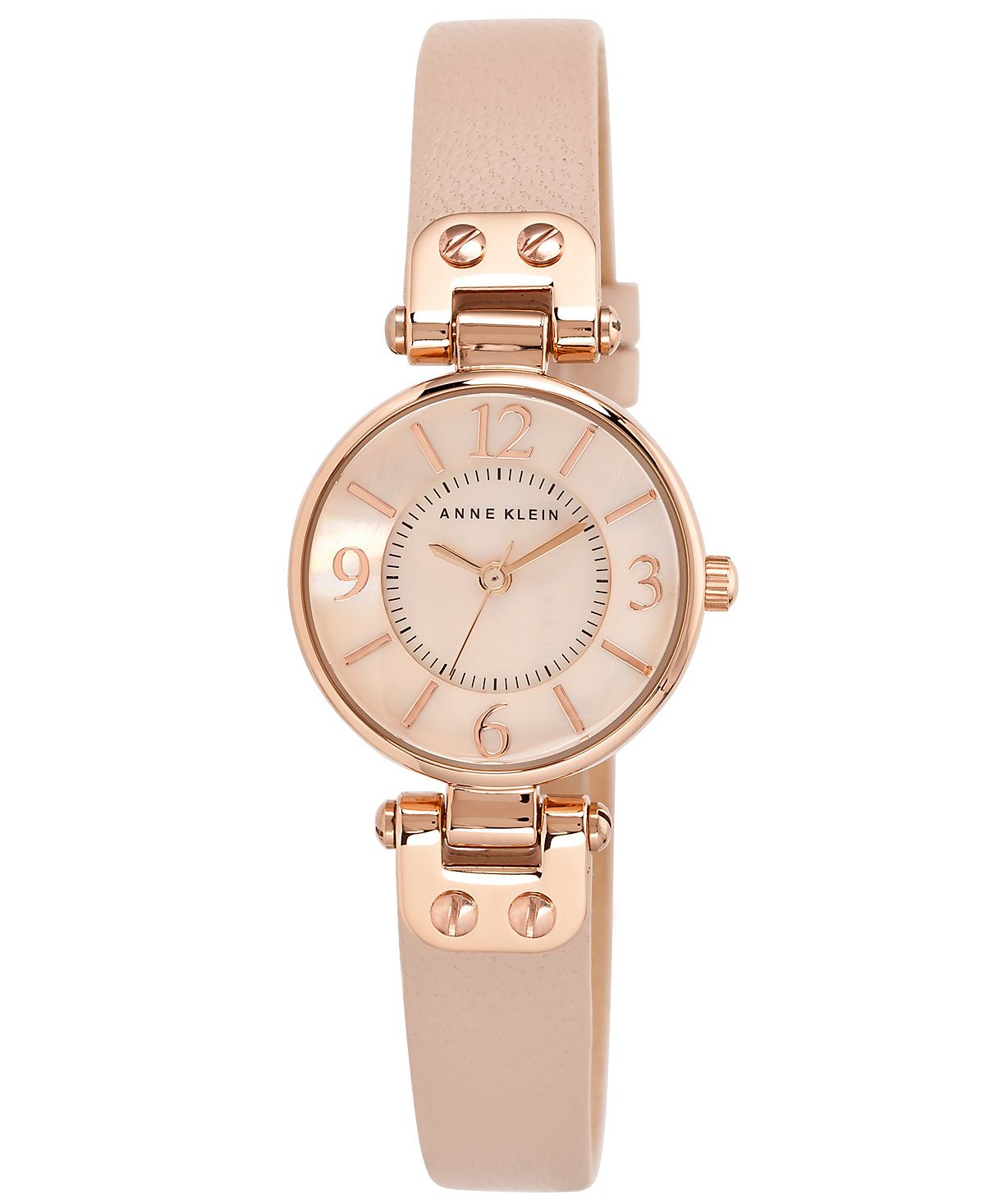 цена Женские часы с румяным кожаным ремешком, 26 мм 10-9442 RGLP Anne Klein