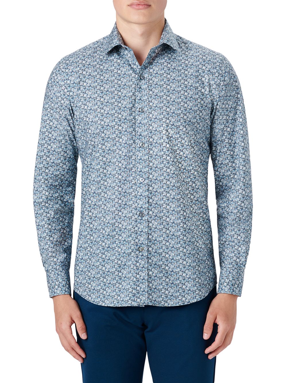 Джулиан Либерти плетеная рубашка Bugatchi цена и фото