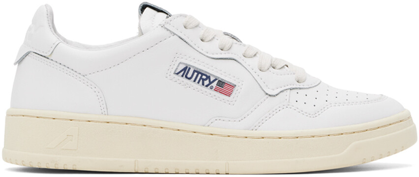 

Белые низкие кеды Medalist Autry, цвет Leat/Leat wht/White
