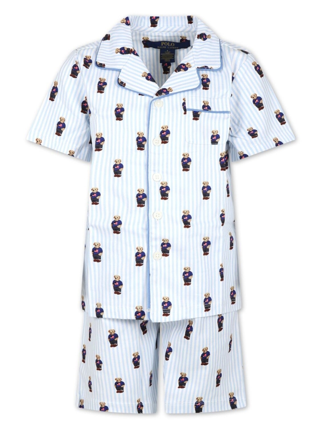 

Ralph Lauren Kids пижама с принтом Polo Bear, синий