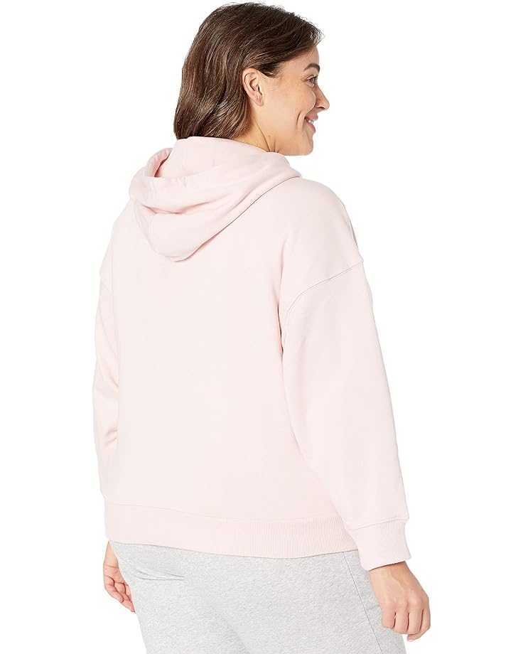 Худи PUMA Plus Size Classics Logo Hoodie, цвет Lotus/Pearl худи adidas originals plus size logo play hoodie