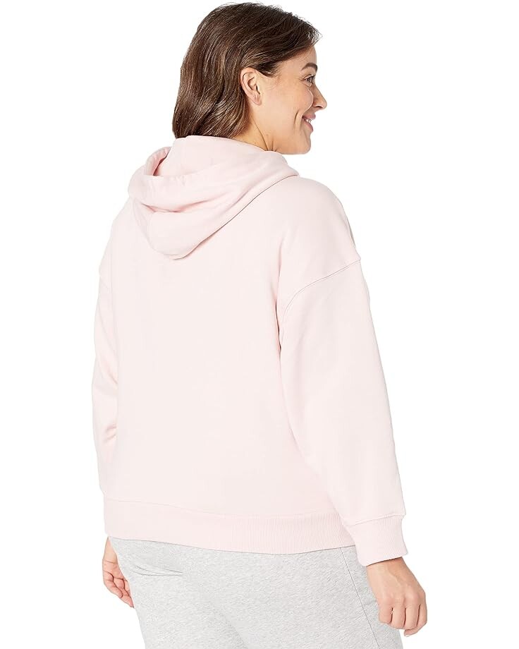 цена Худи PUMA Plus Size Classics Logo Hoodie, цвет Lotus/Pearl