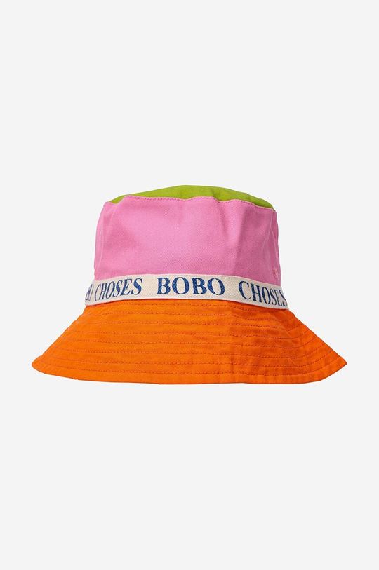 Bobo Choses Двухсторонняя детская шапка из хлопка, розовый детская футболка поло bc bobo choses