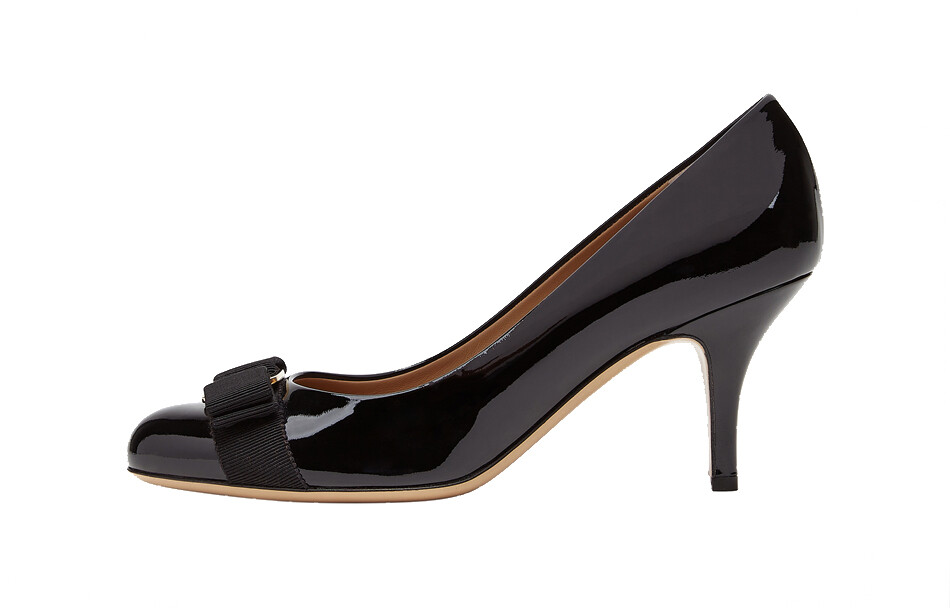 

Черные туфли на высоком каблуке Ferragamo