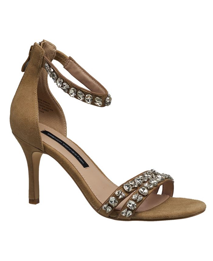 Женские замшевые классические сандалии Leon French Connection, коричневый двухсекционные модельные сандалии paycee style