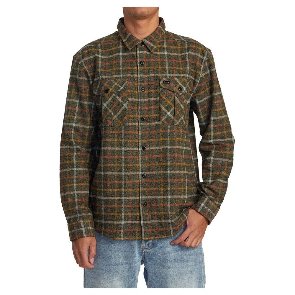 

Рубашка Rvca Hughes Flannel, зеленый