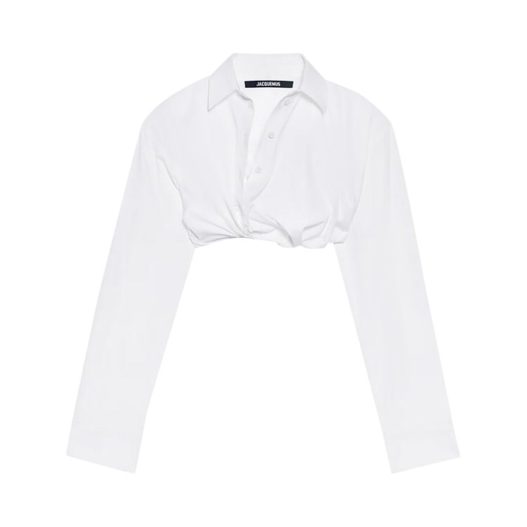 Рубашка Jacquemus Bahia Cropped 'White', белый рубашка givenchy cropped white белый