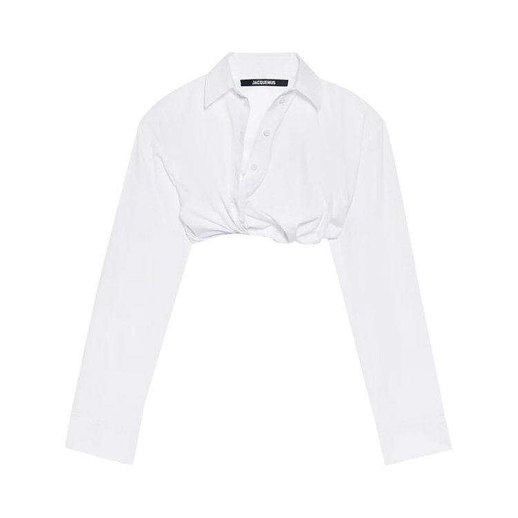 

Рубашка Jacquemus Bahia Cropped 'White', белый