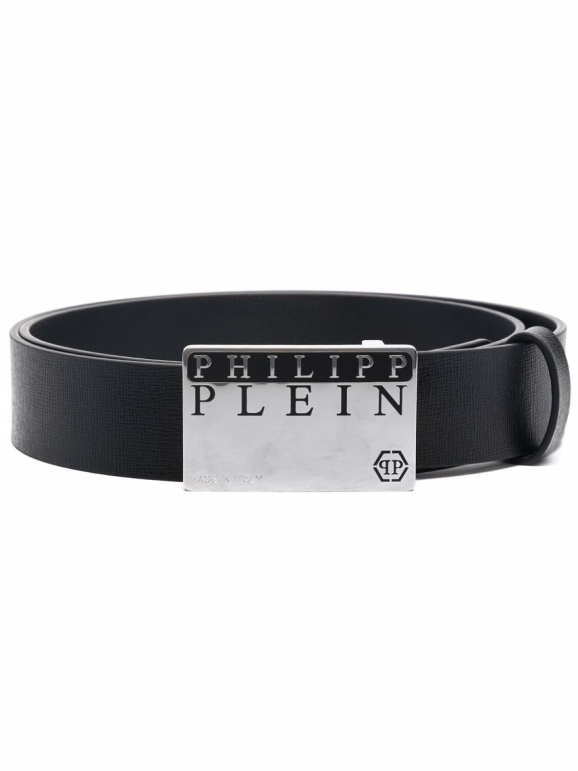 

Philipp Plein ремень с пряжкой-логотипом, черный