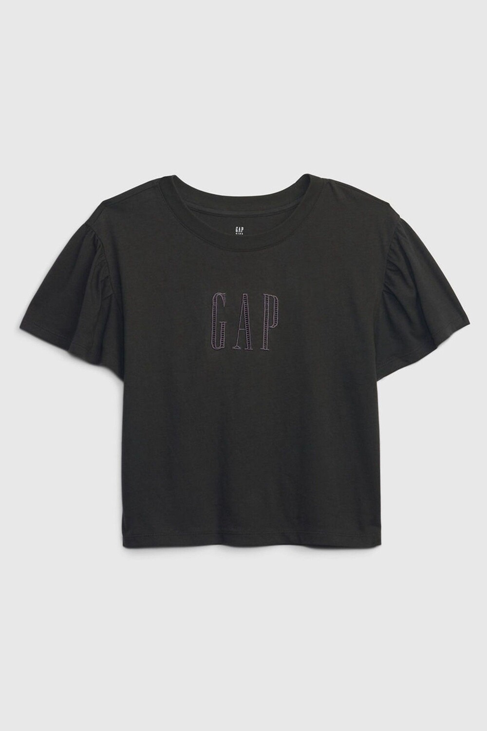 

Футболка с струящимися рукавами и логотипом Gap, черный