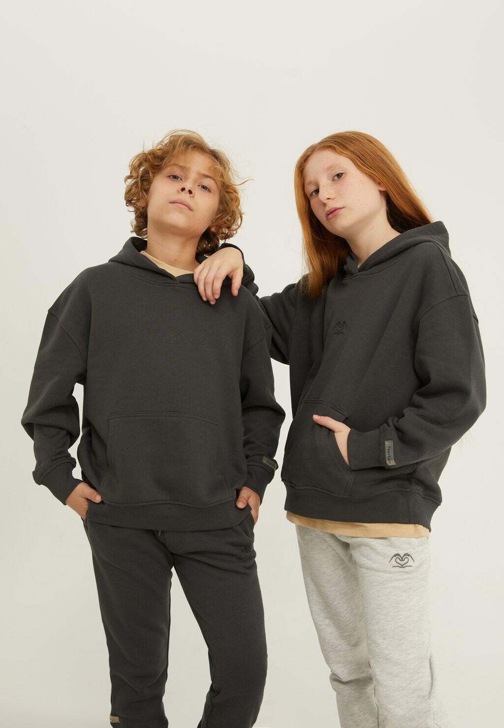 Толстовка Unisex Yourturn Kids, цвет dark grey