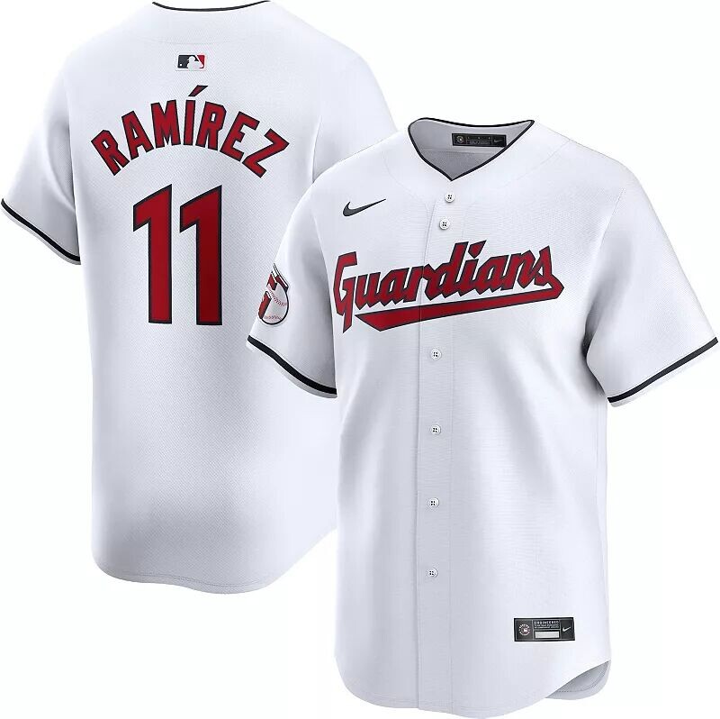 

Мужское джерси Nike Cleveland Guardians José Ramírez #11 White Limited Vapor