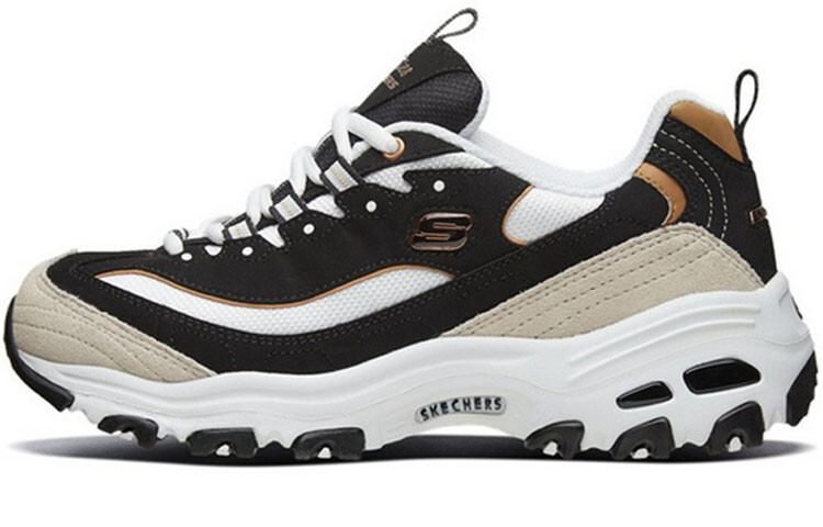 

Skechers D'LITES Женские туфли для папочек черный/золотистый