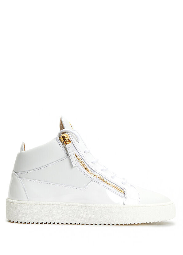 

Женские кожаные кроссовки с белым логотипом Giuseppe Zanotti