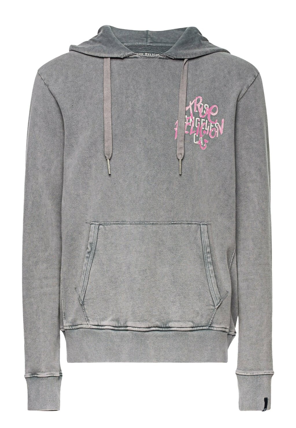 

Толстовка с капюшоном True Religion, серый